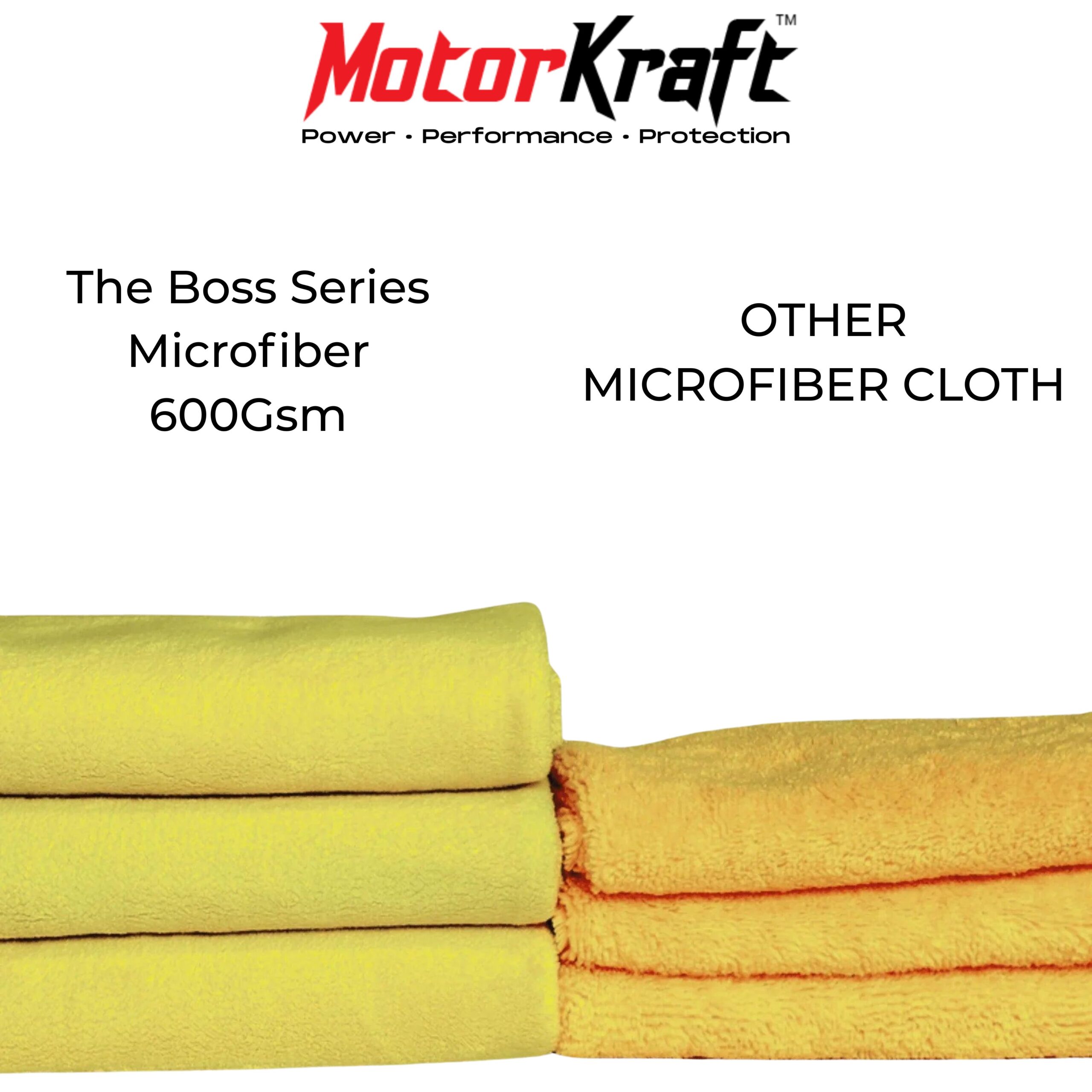 MotorKraft™ | The Boss Series Microfiber Cleaning Cloth | 600 GSM | 40X40, Pack of 4 | Multi Coloured - Image 5