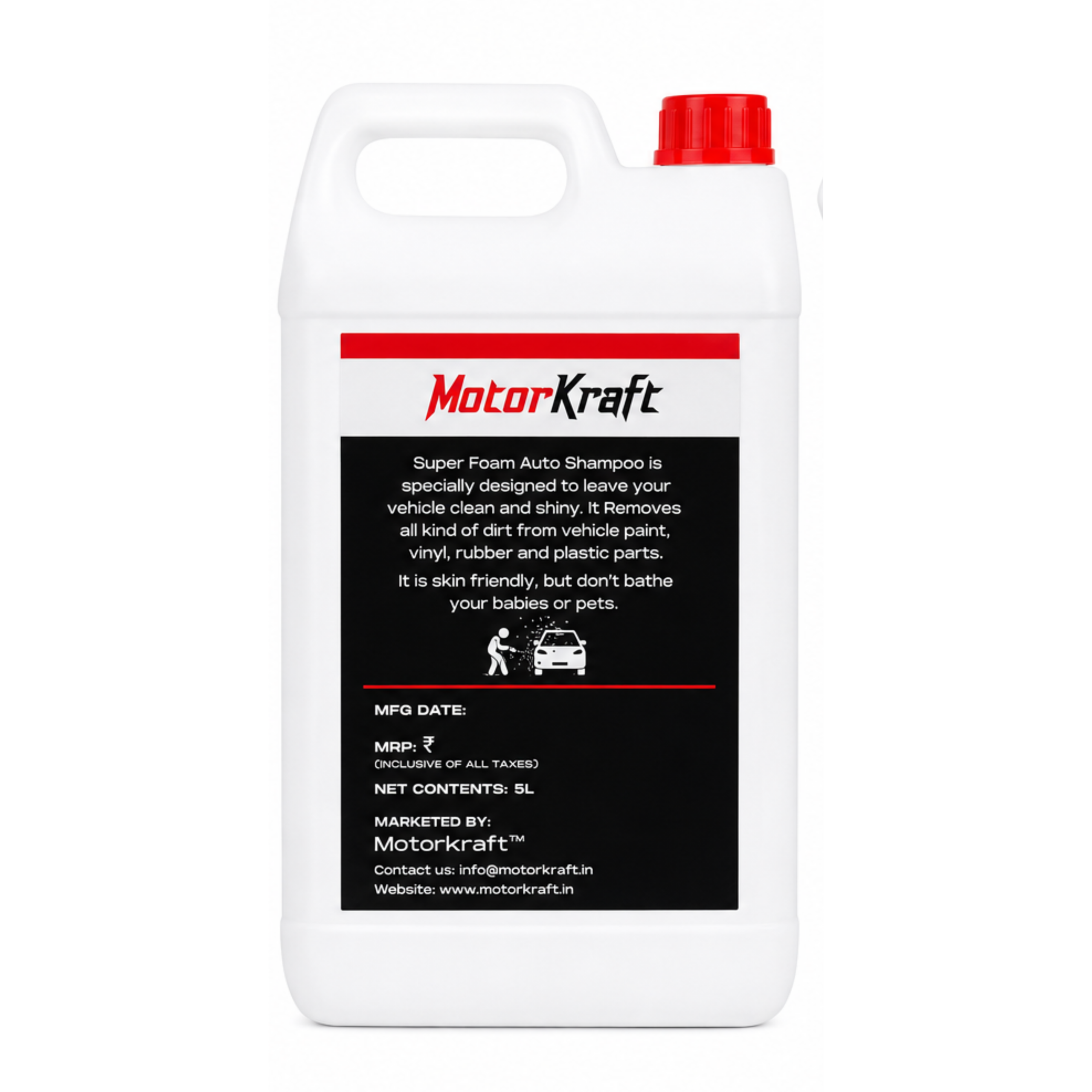 Motorkraft Super Foam Auto shampoo 5L - Image 2
